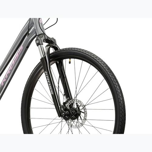 Bicicletă de cross pentru femei KROSS Evado 4.0 In grey/pink/gloss