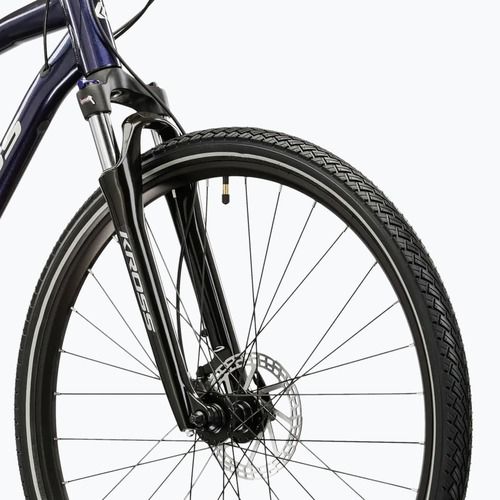 Bicicletă de cross KROSS Evado 5.0 navy/silver/gloss