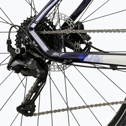Bicicletă de cross KROSS Evado 5.0 navy/silver/gloss