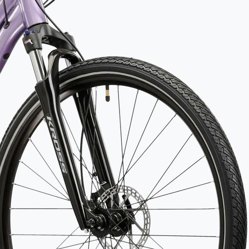 Bicicletă de cross pentru femei KROSS Evado 5.0 In purple/black/gloss