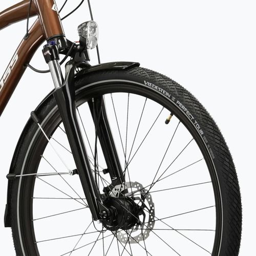 Bicicletă trekking KROSS Trans 5.0 brown/silver/gloss