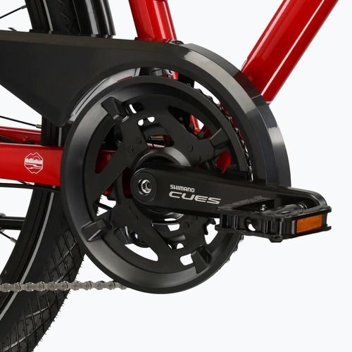Bicicletă trekking pentru femei KROSS Trans 5.0 In red/silver/gloss