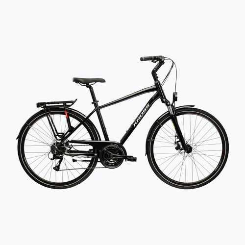 Bicicletă trekking KROSS Trans 3.0 black/grey/gloss