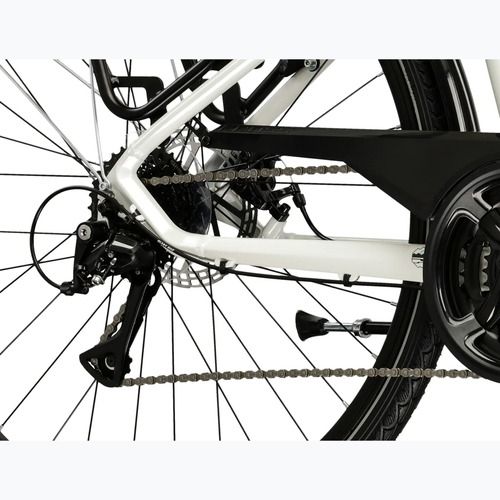 Bicicletă trekking pentru femei KROSS Trans 3.0 In pearl/black/gloss