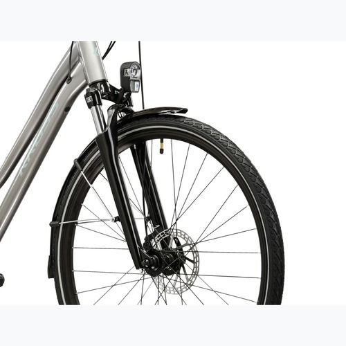 Bicicletă trekking pentru femei KROSS Trans 3.0 In silver/gray/gloss
