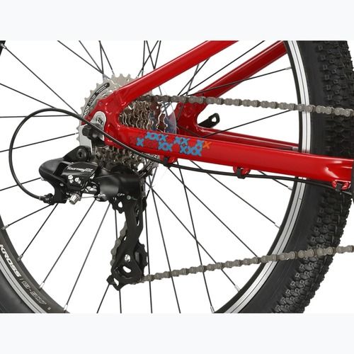Bicicletă pentru copii KROSS Level Jr 1.0 red/teal/gloss