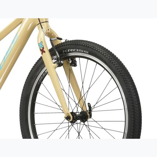 Bicicletă pentru copii KROSS Level Jr 1.0 beige/red/gloss