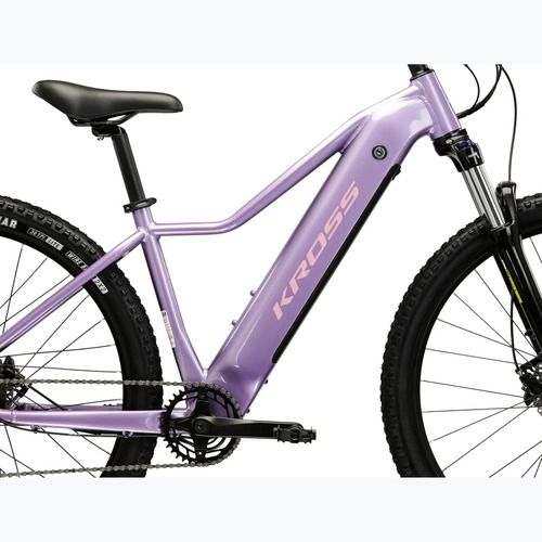 Bicicletă electrică pentru femei KROSS Lea Boost 1.0 522Wh purple/pink/gloss