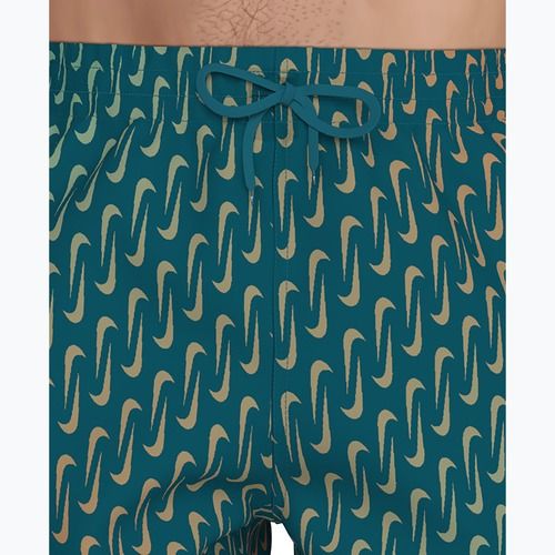 Șorturi de baie pentru bărbați Nike Breaker Swoosh 5" Volley green abyss