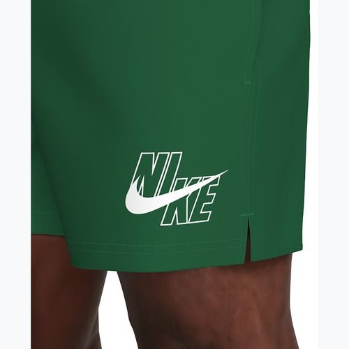 Șorturi de baie pentru bărbați Nike Lap Logo 5" Volley malachite
