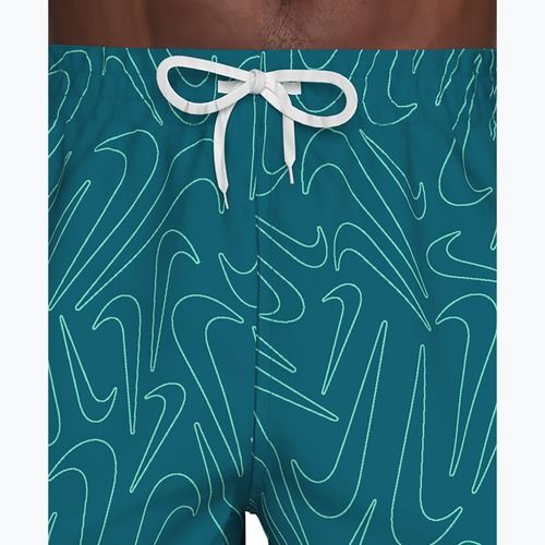 Șorturi de baie pentru bărbați Nike Breaker Logofetti 5" Volley green abyss