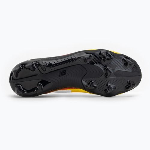 Ghete de fotbal pentru copii New Balance Furon Team V8 FG punch yellow/black 100/fire cracker