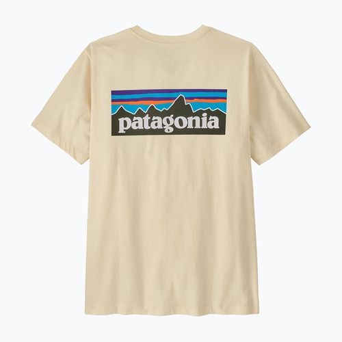 Tricou pentru bărbați Patagonia P-6 Logo undyed natural