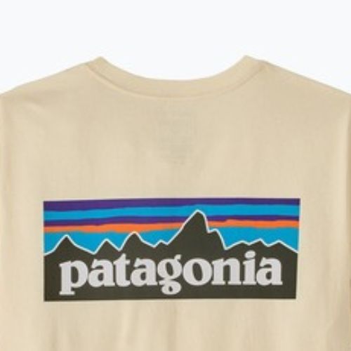 Tricou pentru bărbați Patagonia P-6 Logo undyed natural