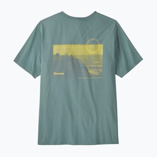 Tricou pentru bărbați Patagonia Water People Spotter blue sage