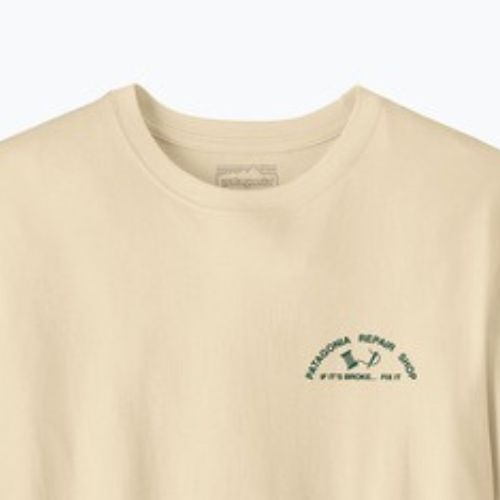 Tricou pentru bărbați Patagonia Repair Shop undyed natural
