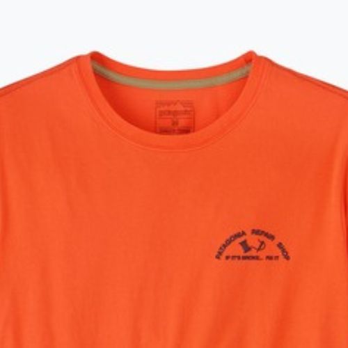 Tricou pentru bărbați Patagonia Repair Shop orange peel