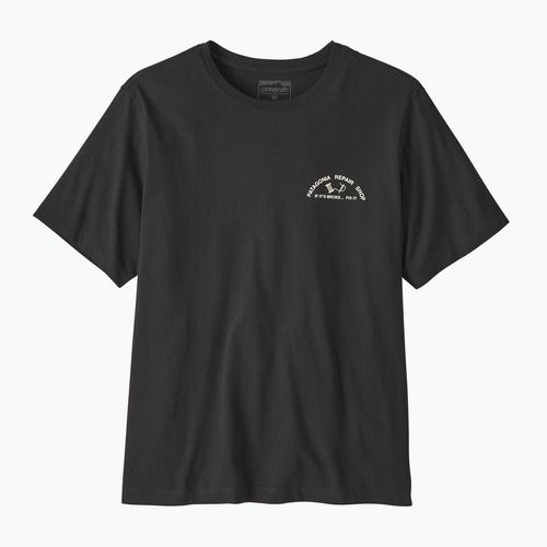 Tricou pentru bărbați Patagonia Repair Shop ink black