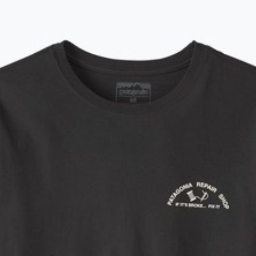 Tricou pentru bărbați Patagonia Repair Shop ink black