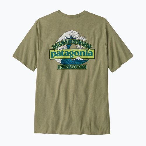 Tricou de trekking pentru bărbați Patagonia Great Waves Responsibili Tee gumtree green