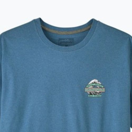 Tricou de trekking pentru bărbați Patagonia Great Waves Responsibili Tee shore blue