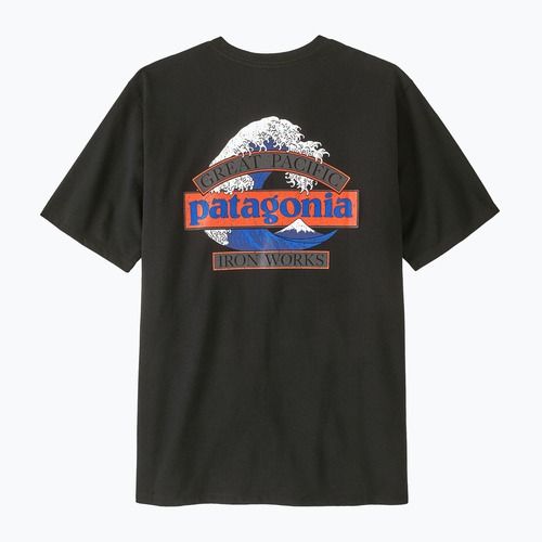 Tricou de trekking pentru bărbați Patagonia Great Waves Responsibili Tee black
