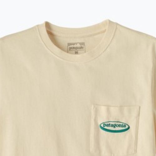 Tricou pentru bărbați Patagonia Midweight '95 Oval Logo Pocket Tee undyed natural