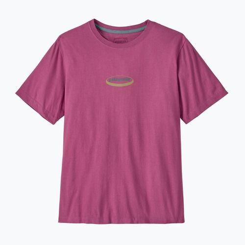 Tricou pentru bărbați Patagonia '95 Oval Logo faded magenta