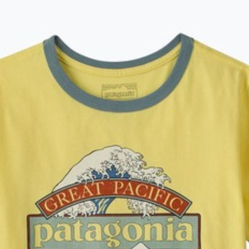 Tricou pentru femei Patagonia Great Waves Ringer Tee lemon zest