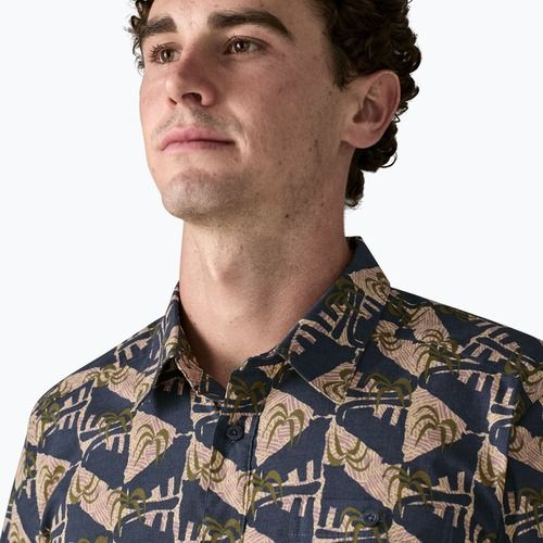 Cămașă pentru bărbați Patagonia Go To jaguar geo/dolomite blue