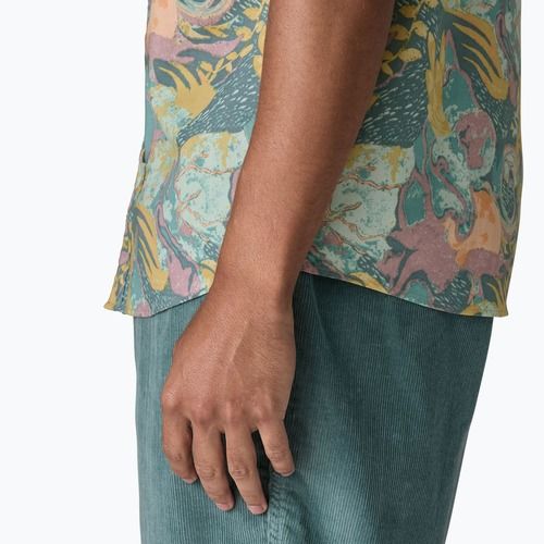 Cămașă pentru bărbați Patagonia Go To moon tripper/blue sage