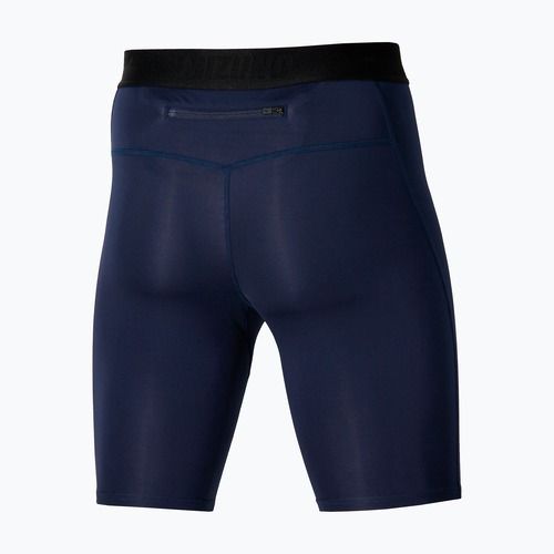 Colanți de alergare pentru bărbați Mizuno Core Impulse Mid baritone blue