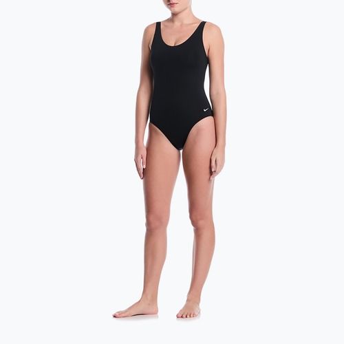 Costum de înot întreg pentru femei Nike Essential U-Back black