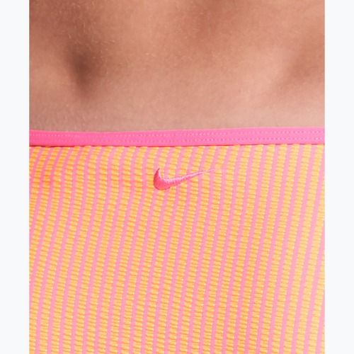 Partea de jos a costumului de baie Nike Ripple Texture Hipster Bikini pink glow