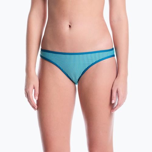 Partea de jos a costumului de baie Nike Ripple Texture Hipster Bikini bleached turquoise