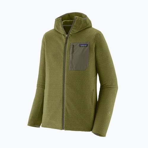 Bluză de trekking pentru bărbați Patagonia R1 Air Full Zip Hoody caper green