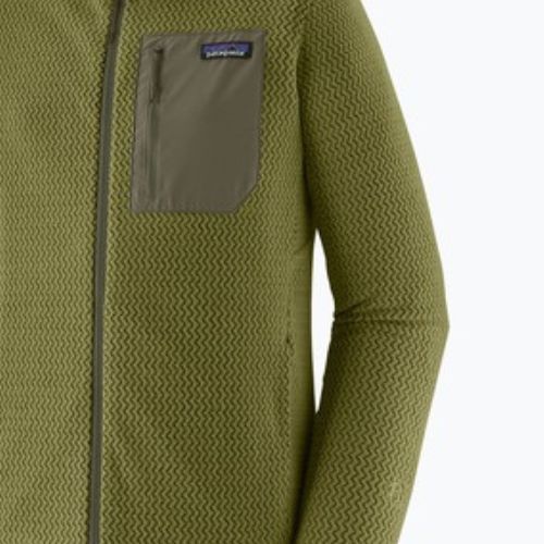 Bluză de trekking pentru bărbați Patagonia R1 Air Full Zip Hoody caper green