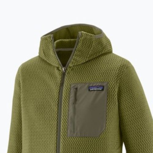 Bluză de trekking pentru bărbați Patagonia R1 Air Full Zip Hoody caper green