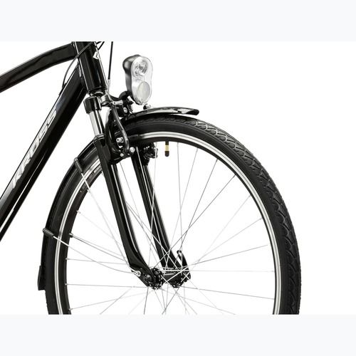 Bicicletă de trekking pentru bărbați KROSS Trans 1.0 black/silver/gloss