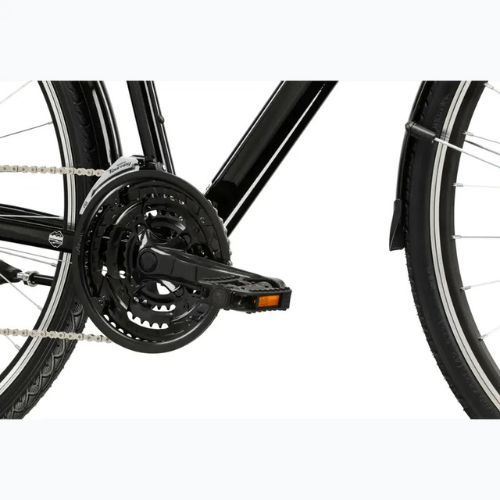 Bicicletă de trekking pentru bărbați KROSS Trans 1.0 black/silver/gloss