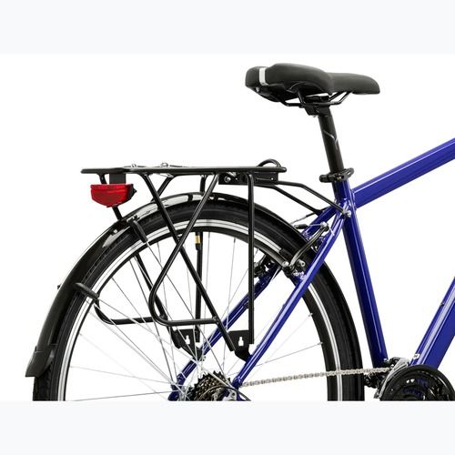 Bicicletă de trekking pentru bărbați KROSS Trans 1.0 navy blue/silver/gloss