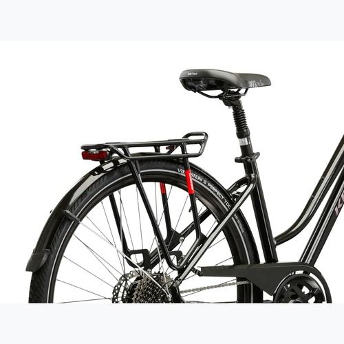 Bicicletă de trekking pentru femei KROSS Trans 7.0 In black/pink/gloss