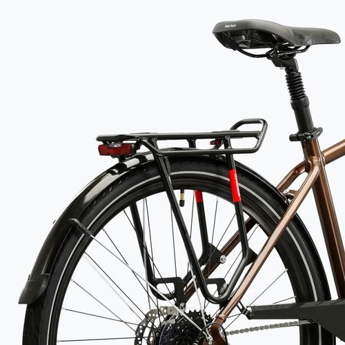 Bicicletă de trekking pentru bărbați KROSS Trans 5.0 brown/silver/gloss