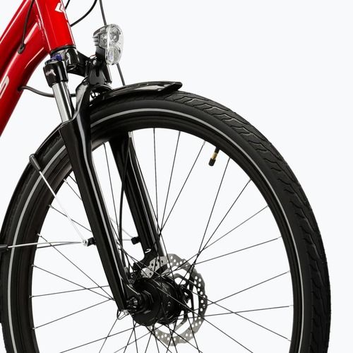Bicicletă de trekking pentru femei KROSS Trans 5.0 In red/silver/gloss