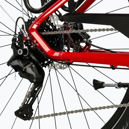 Bicicletă de trekking pentru femei KROSS Trans 5.0 In red/silver/gloss