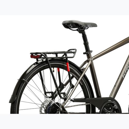 Bicicletă de trekking pentru bărbați KROSS Trans 4.0 brown/silver/gloss