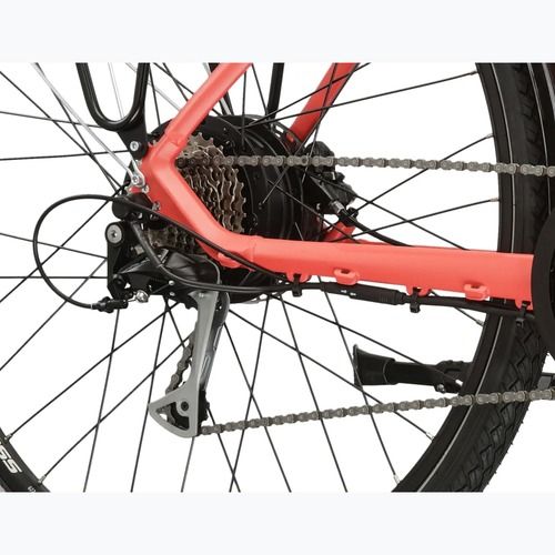 Bicicletă electrică KROSS Sentio Hybrid 2.0 el. 504 Wh coral/yellow/matte