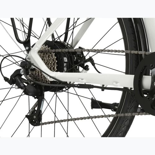 Bicicletă electrică KROSS Sentio Hybrid 1.0 el. 504 Wh pearl/black/gloss