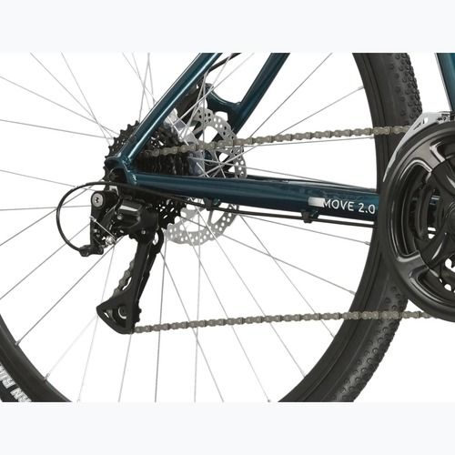 Bicicletă de oraș pentru bărbați KROSS Move 2.0 turquoise/silver/gloss