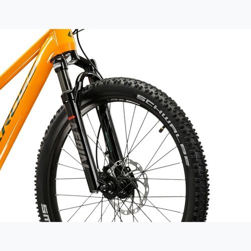 Bicicletă pentru copii KROSS Level Jr 4.0 orange/green/gloss